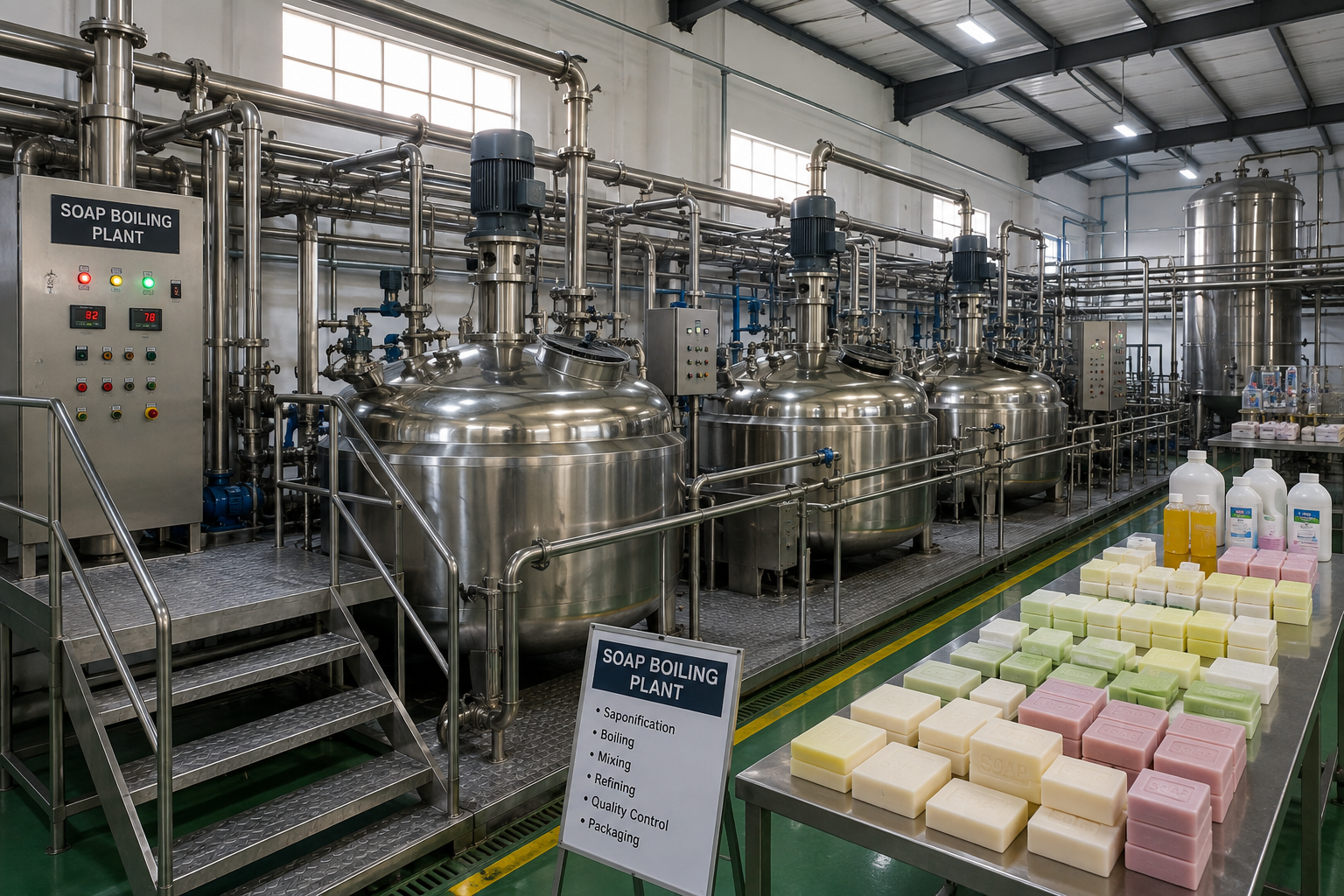 Industrial Soap Boiling Plant